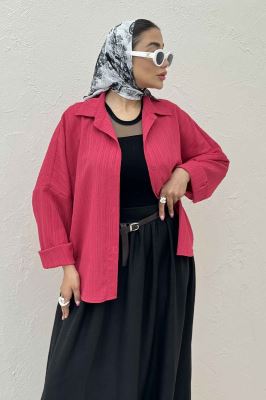 شومیز مانتویی کریشه پایین هلال