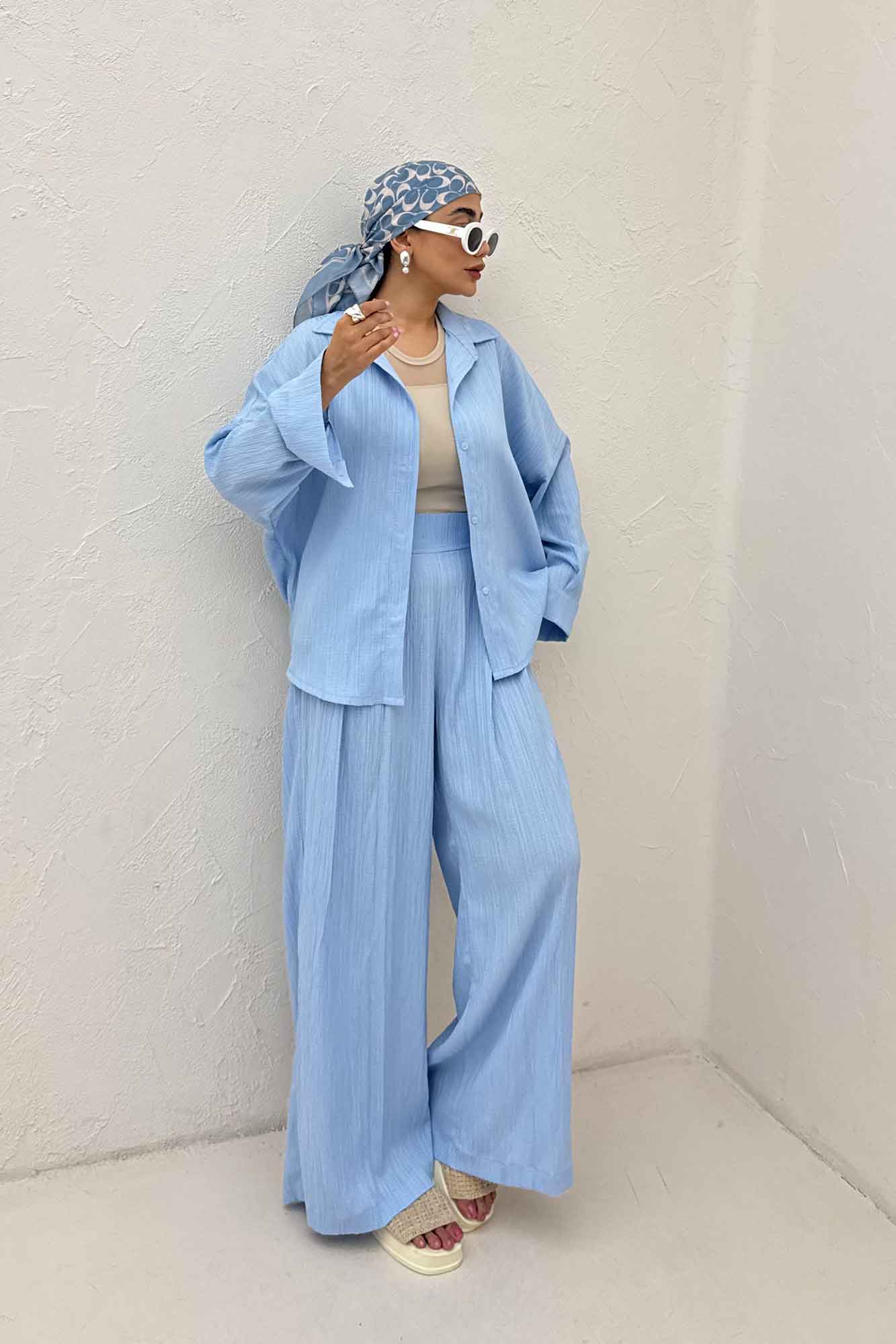 شومیز مانتویی کریشه پایین هلال