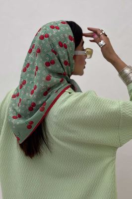 مینی اسکارف طرح گیلاس LV