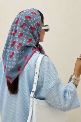 مینی اسکارف طرح گیلاس LV