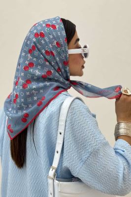 مینی اسکارف طرح گیلاس LV