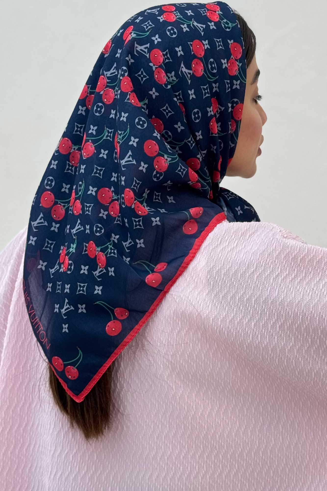 مینی اسکارف طرح گیلاس LV