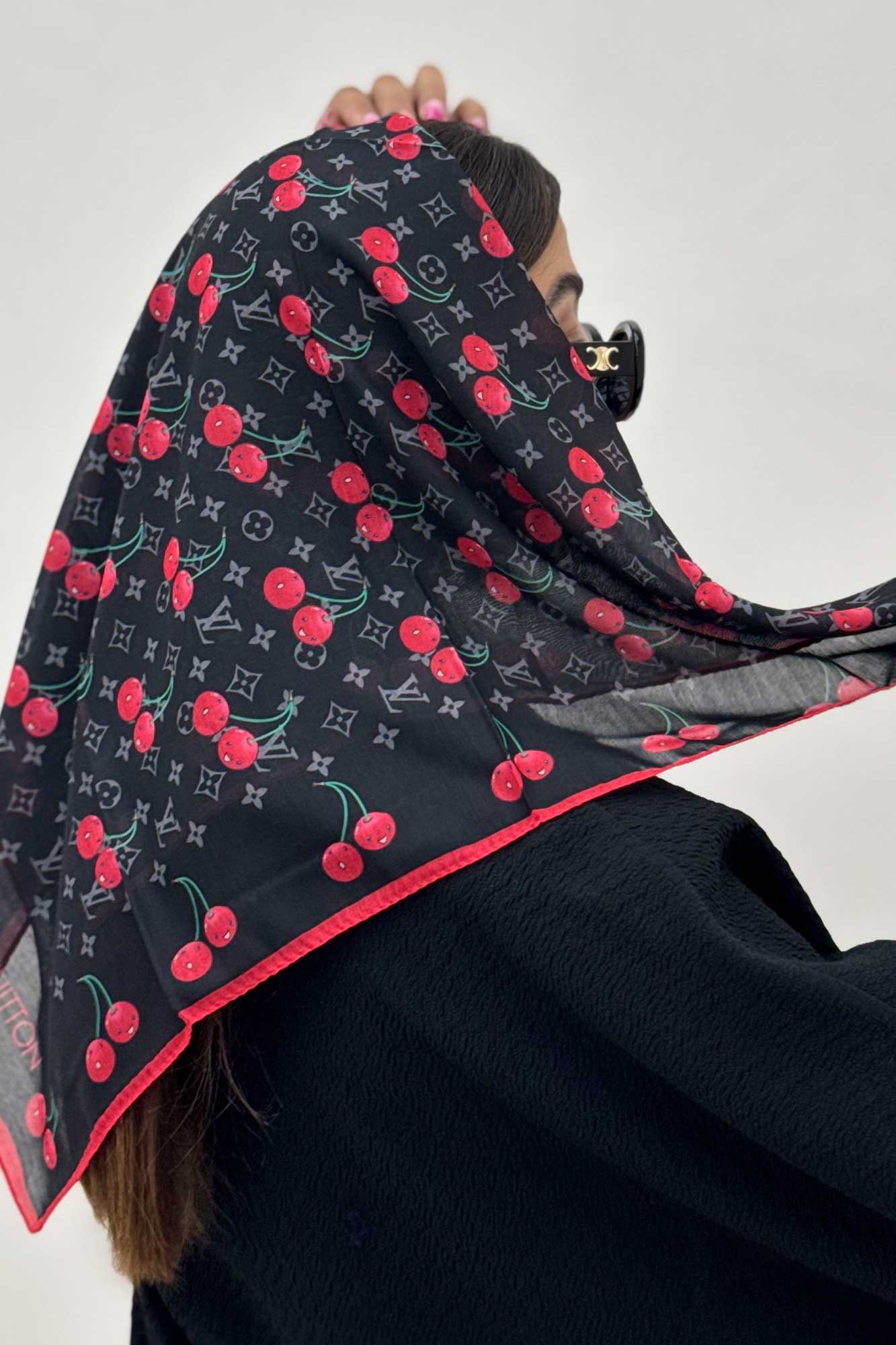 مینی اسکارف طرح گیلاس LV