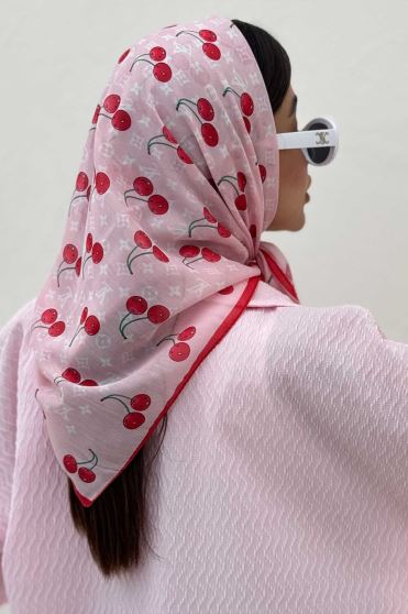 مینی اسکارف طرح گیلاس LV