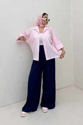 شومیز مانتویی پفکی مچ پهن