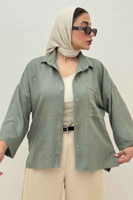 شومیز شانتون بغل چاک آستین پاگن