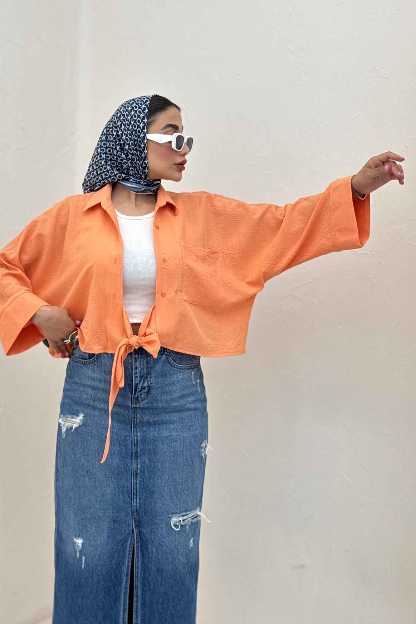 شومیز گره ای پفکی آرنو