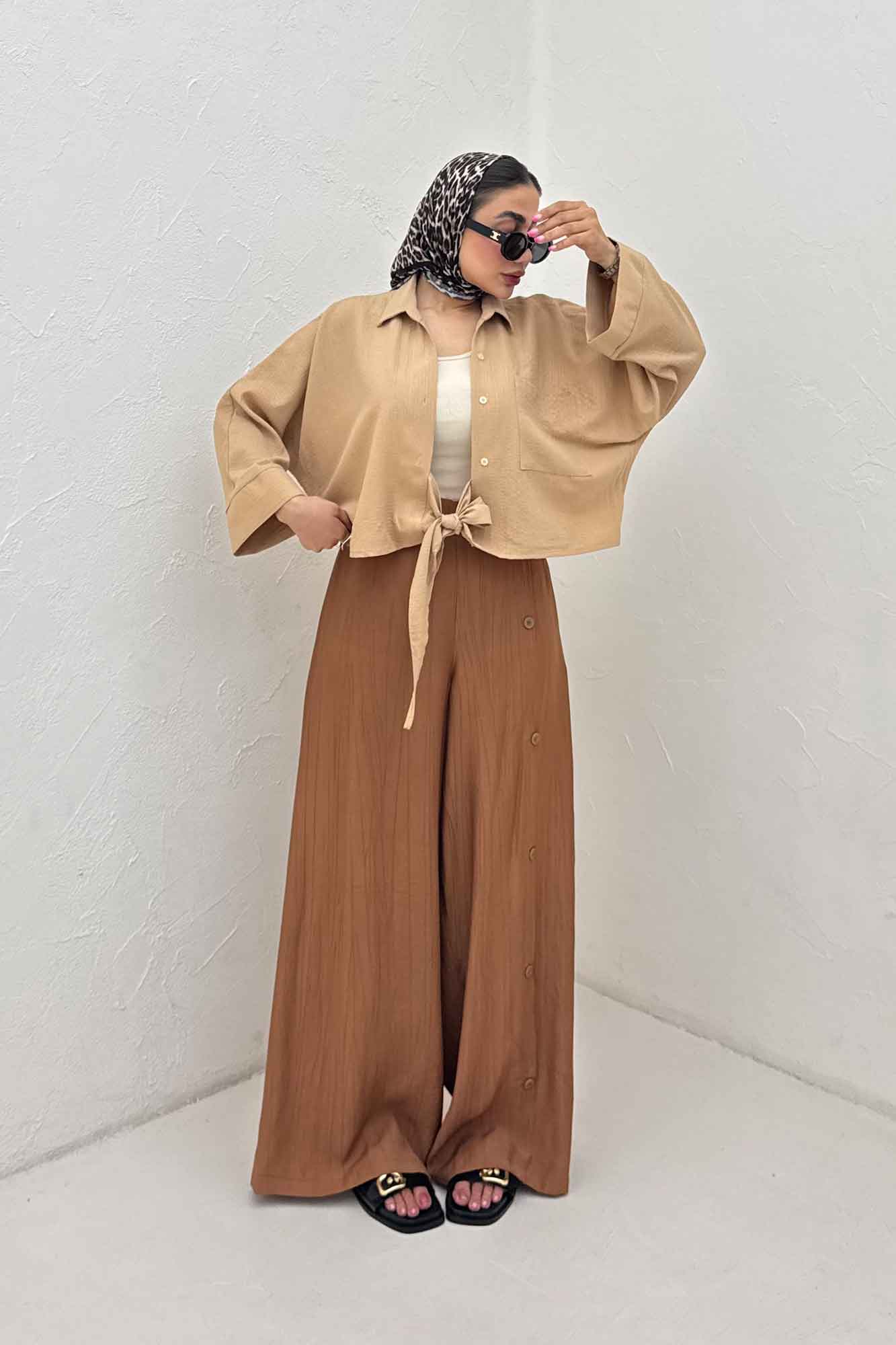 شومیز گره ای پفکی آرنو