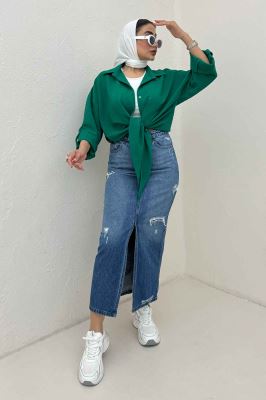 شومیز گره ای پفکی راین