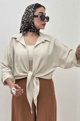 شومیز گره ای پفکی راین