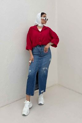 شومیز گره ای پفکی راین