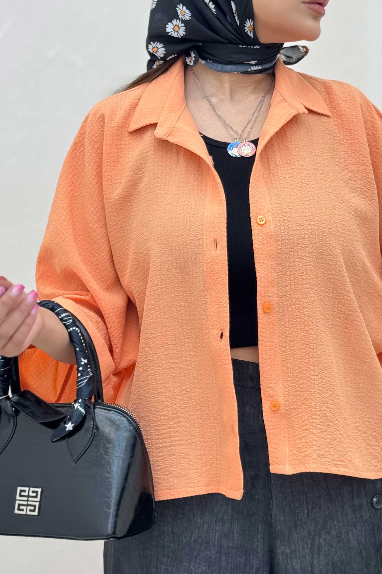 شومیز کیمونو مچ پاکتی پالما