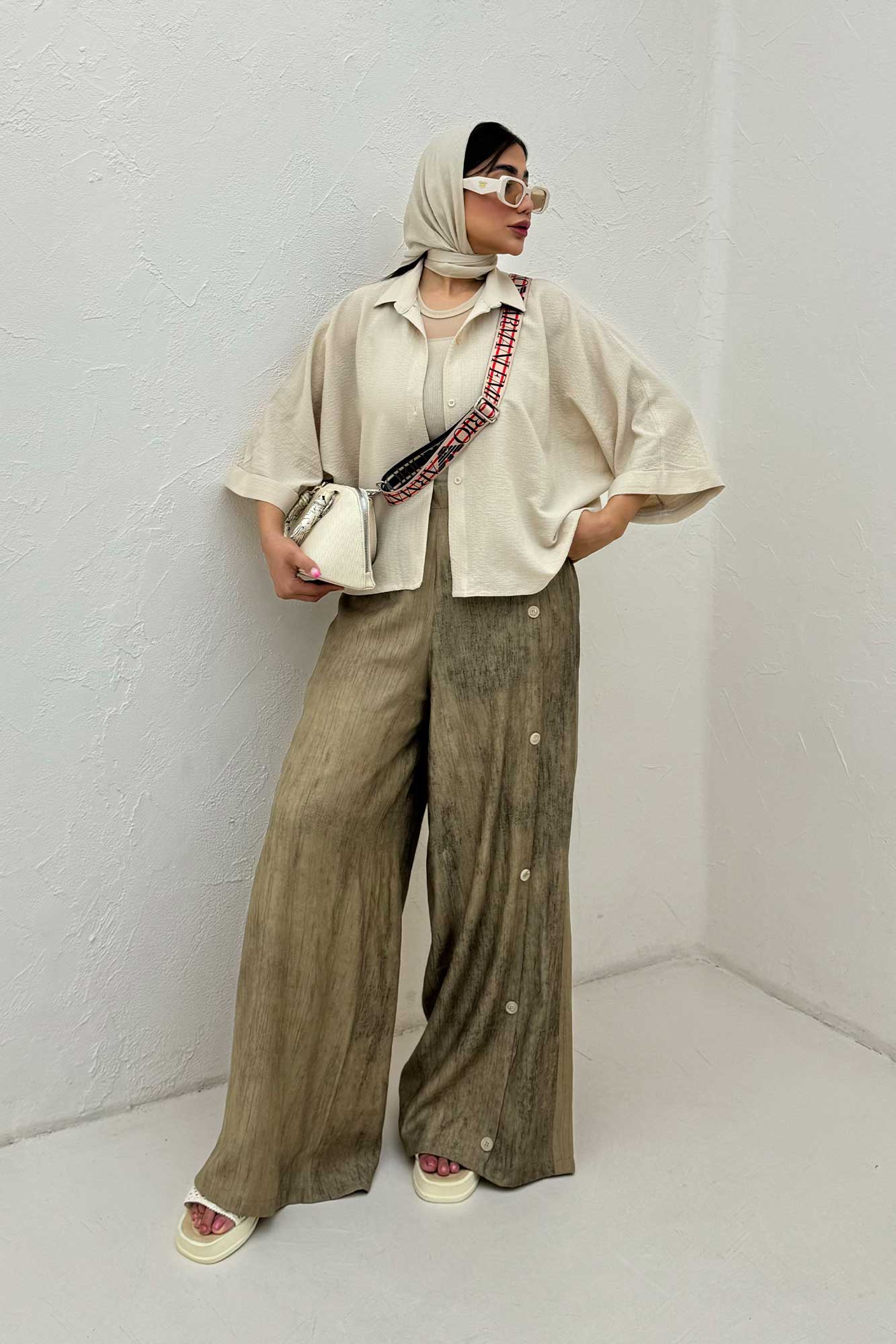 شومیز کیمونو مچ پاکتی پالما