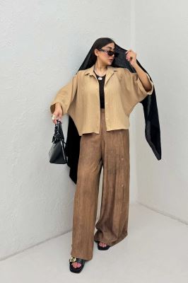 شومیز کیمونو مچ پاکتی پالما