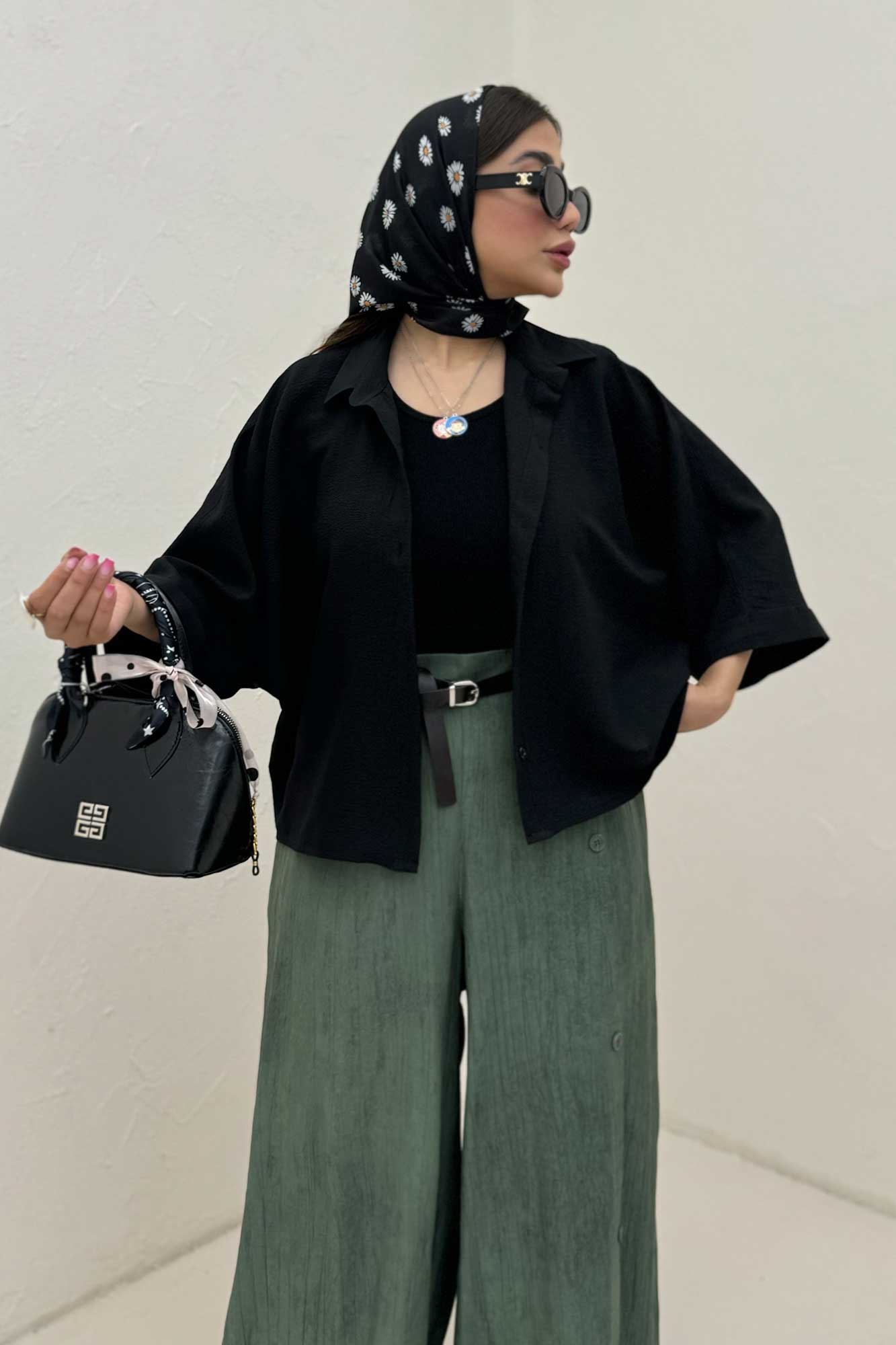 شومیز کیمونو مچ پاکتی پالما