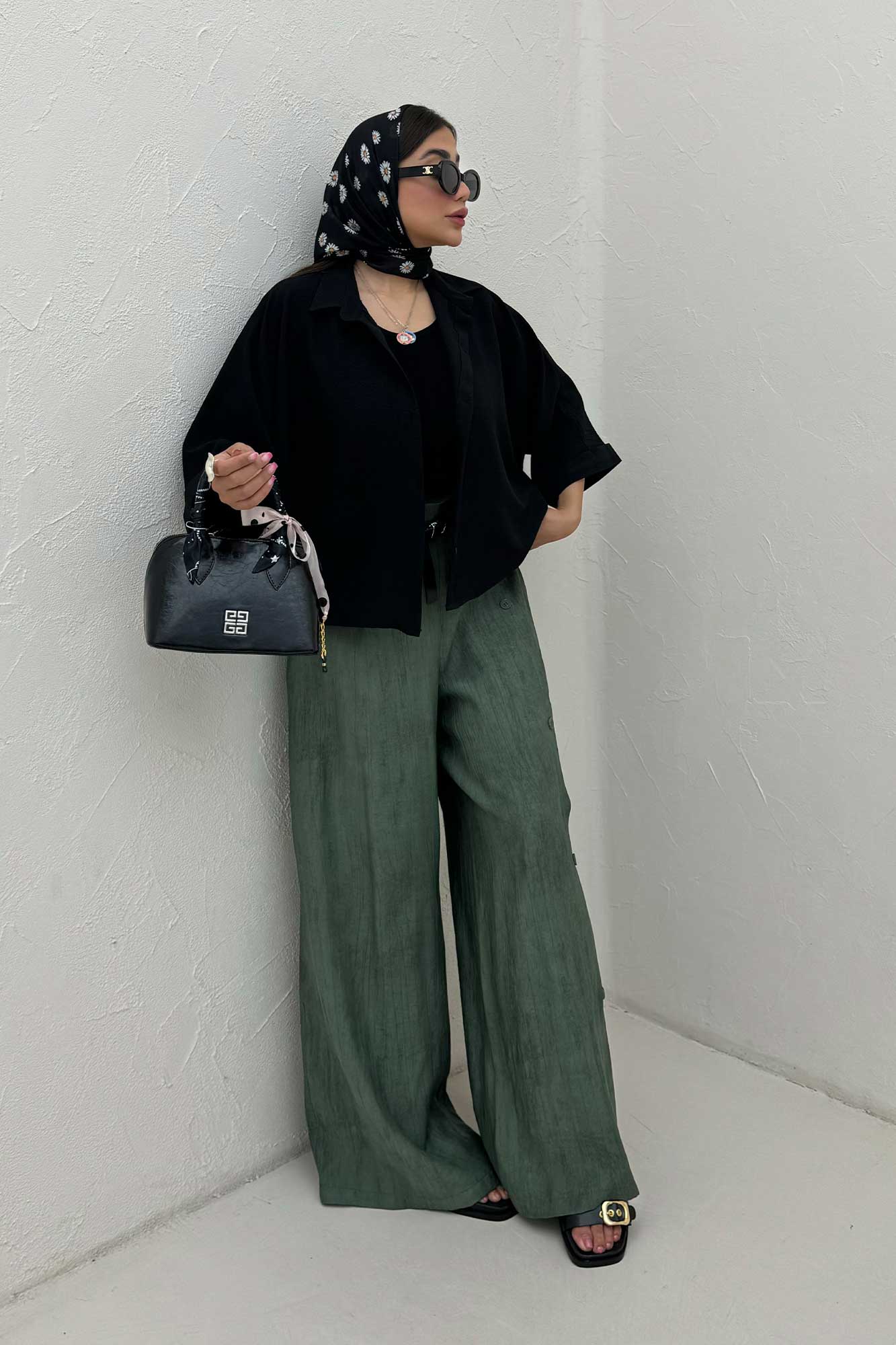 شومیز کیمونو مچ پاکتی پالما