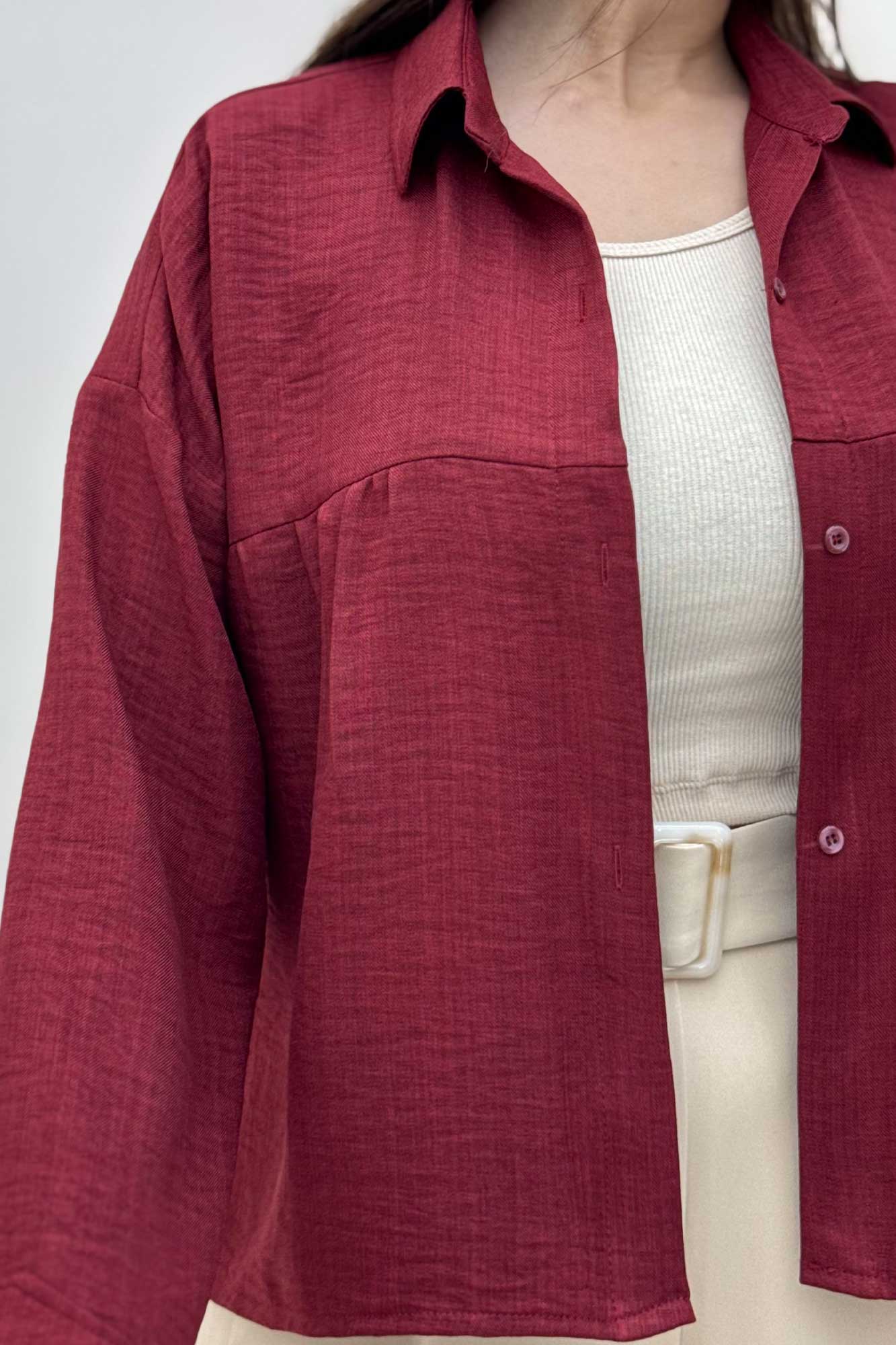 مانتو شانتون پشت بلند بغل دکمه