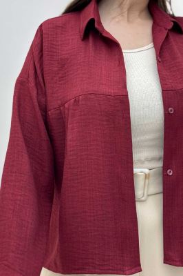 مانتو شانتون پشت بلند بغل دکمه