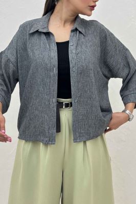 مانتو پشت بلند لینن زارا