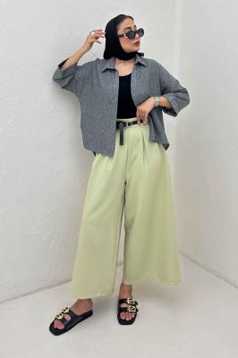 مانتو پشت بلند لینن زارا