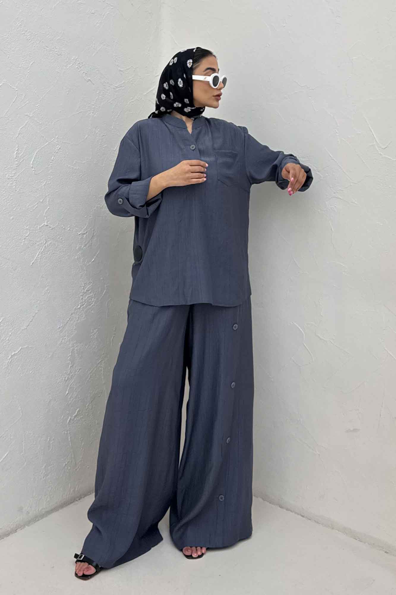 ست بلوز و شلوار کریشه کالوت