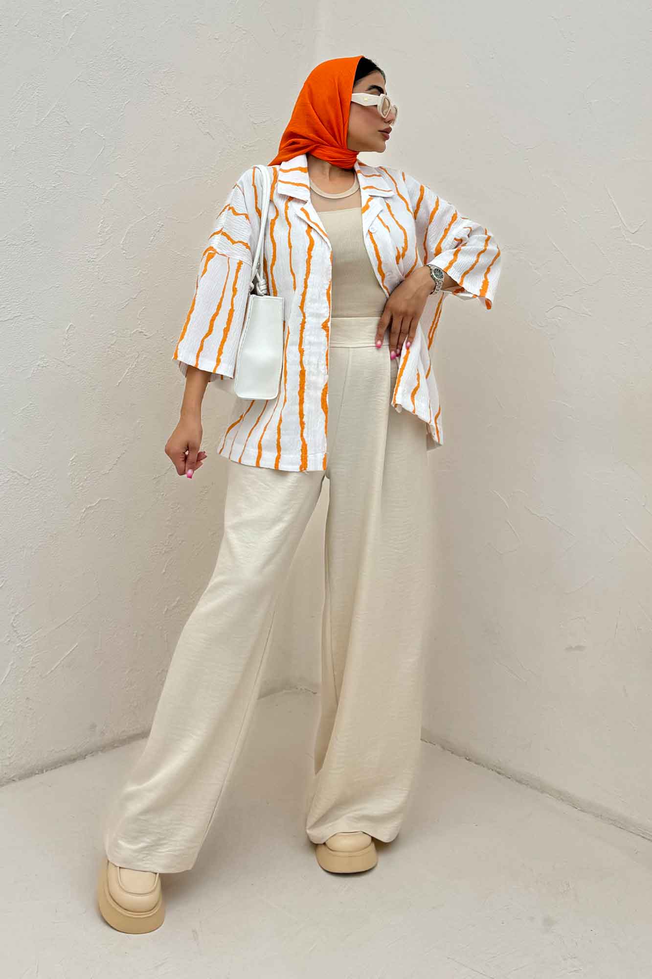 کت یقه شکاری پری راه راه