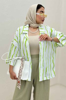 کت یقه شکاری پری راه راه