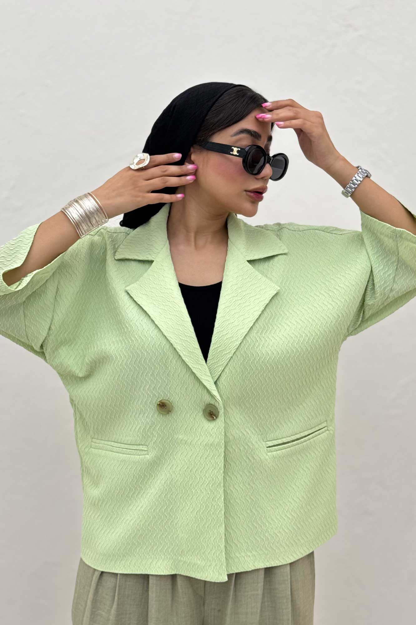 کت آستین سه رب طرح ویو