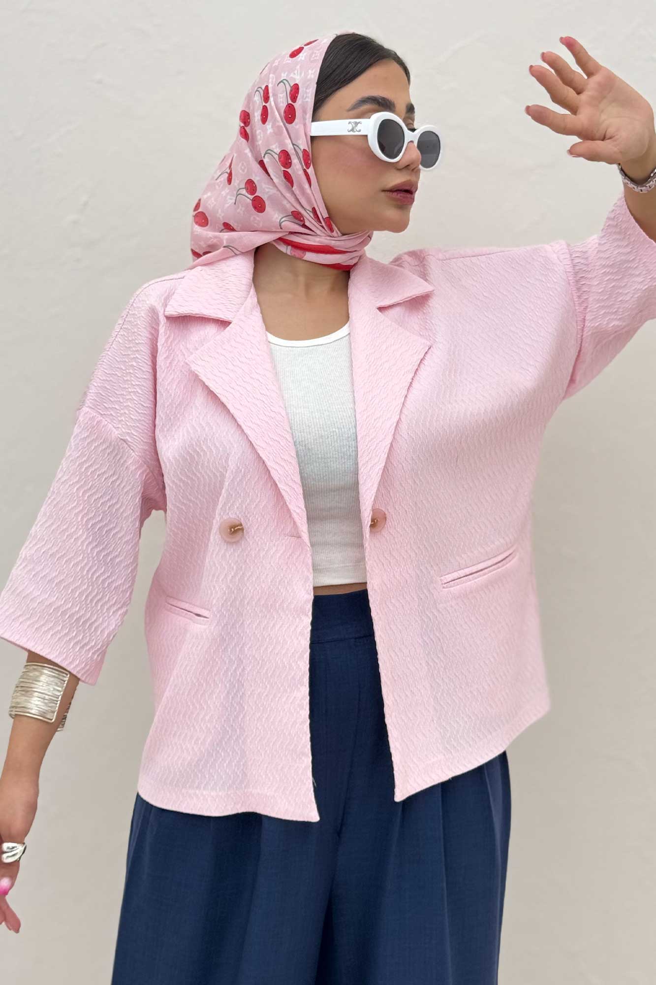 کت آستین سه رب پفکی