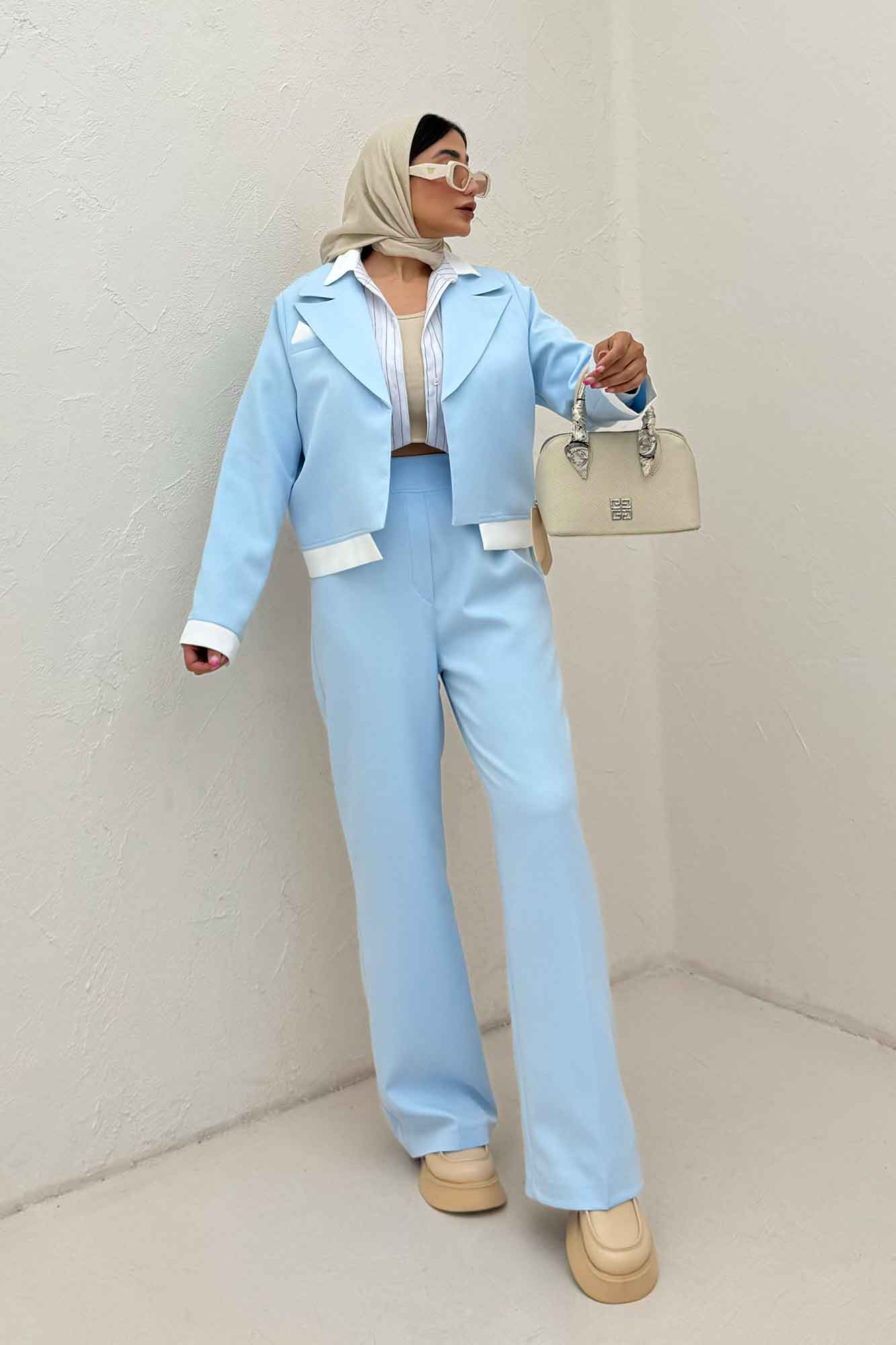 ست کت و شلوار مازراتی دو رنگ نازار