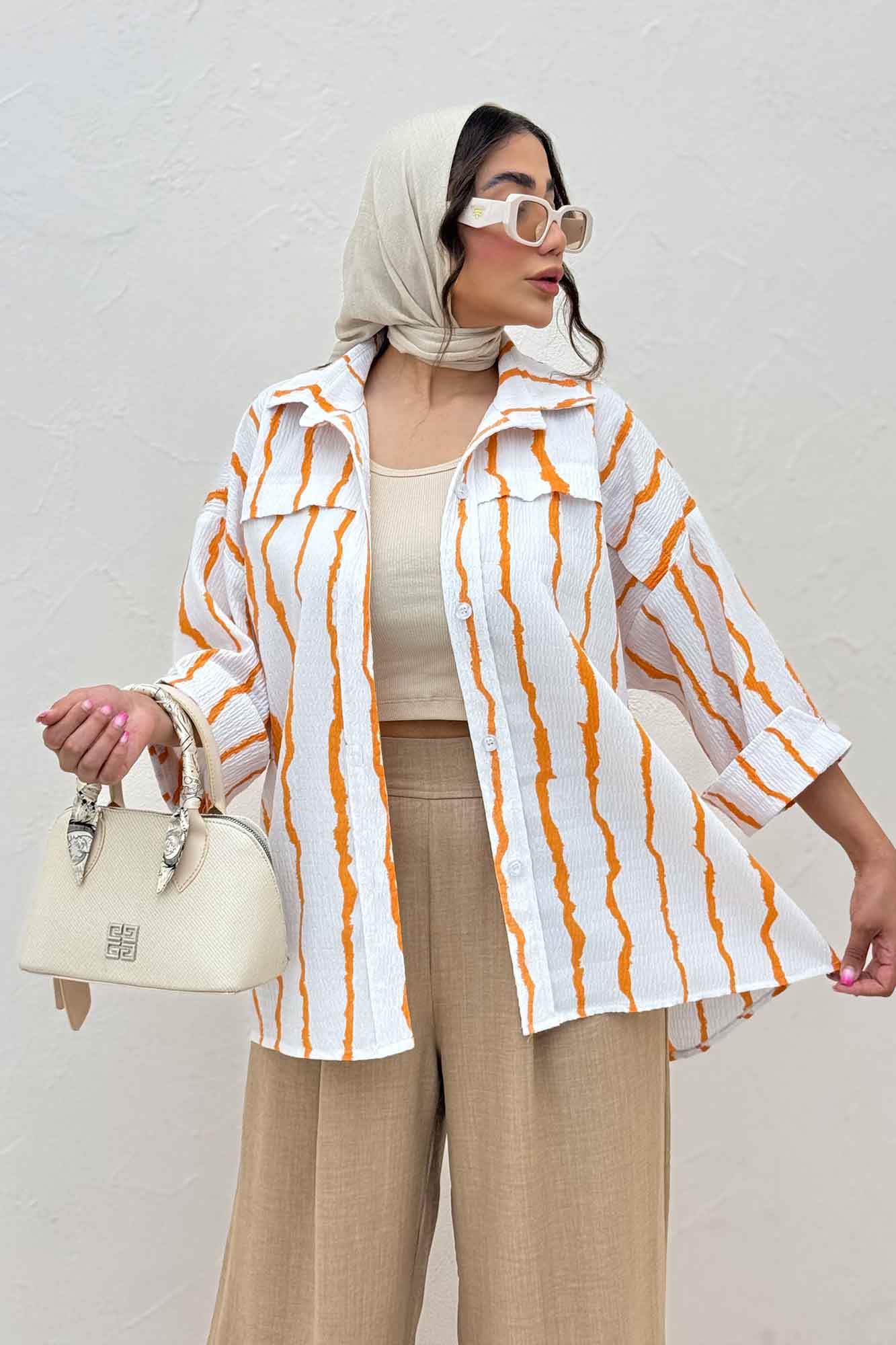 مانتو پری راه راه یراقدار