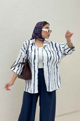 مانتو پری راه راه یراقدار