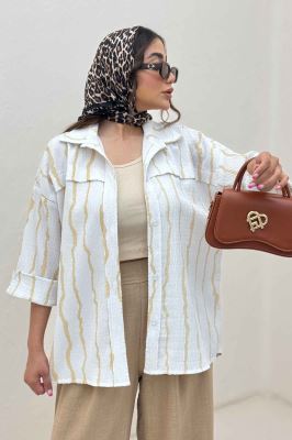 مانتو پری راه راه یراقدار