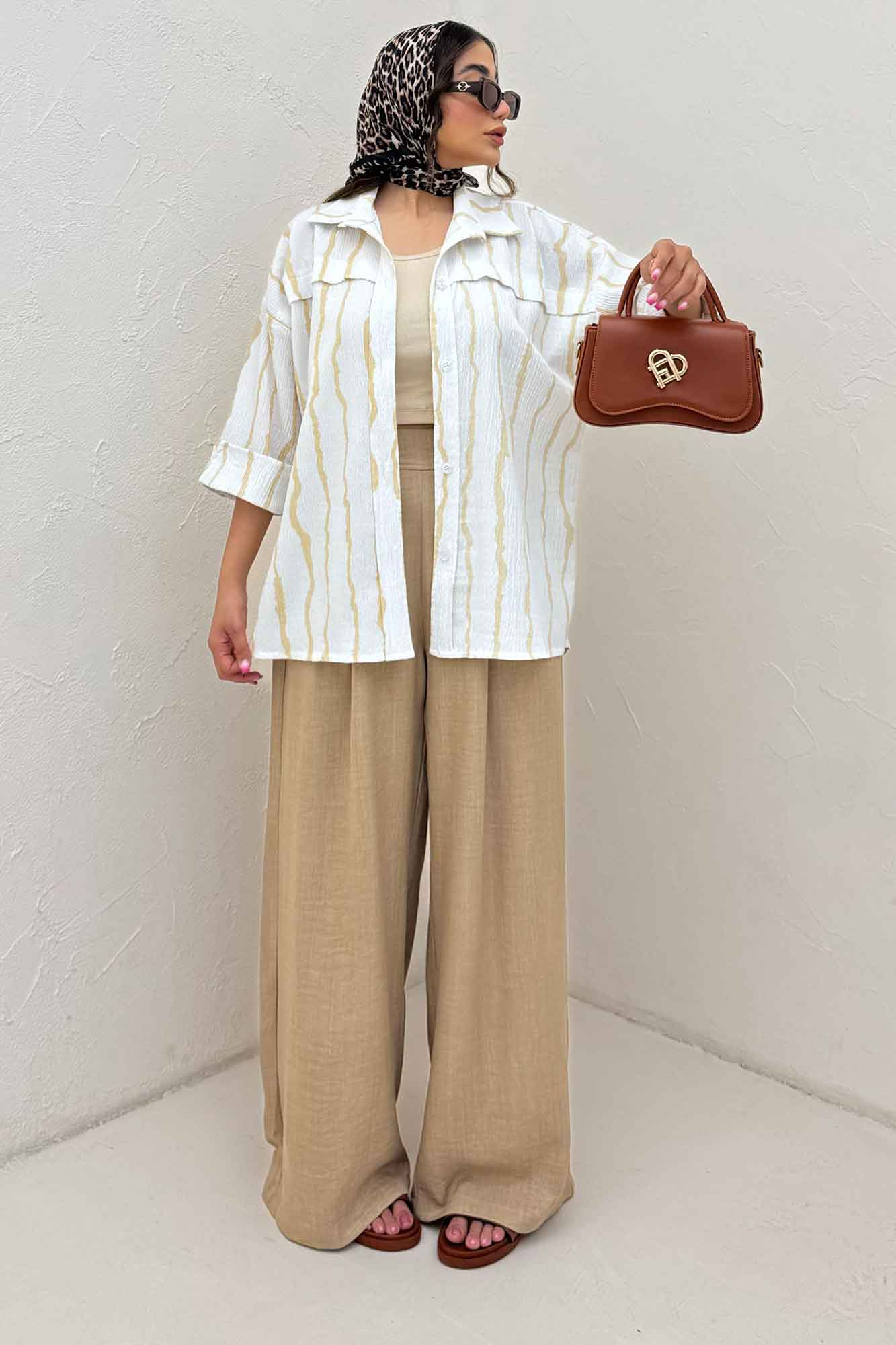 مانتو پری راه راه یراقدار