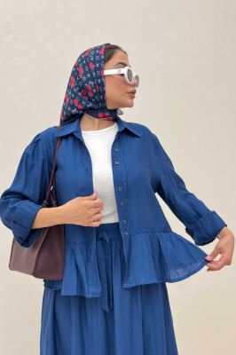 ست شومیز و دامن کریشه DENIL