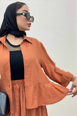 ست شومیز و دامن کریشه DENIL