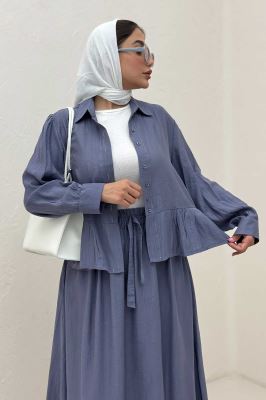 ست شومیز و دامن کریشه DENIL