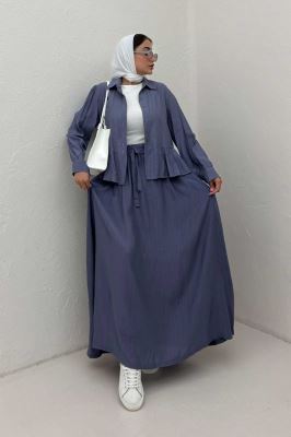 ست شومیز و دامن کریشه DENIL