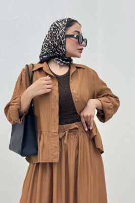 ست شومیز و دامن کریشه DENIL