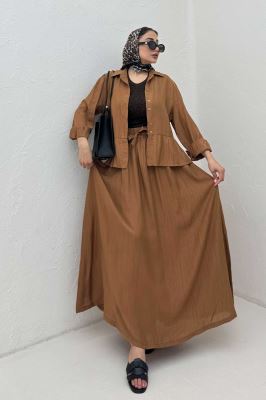 ست شومیز و دامن کریشه DENIL