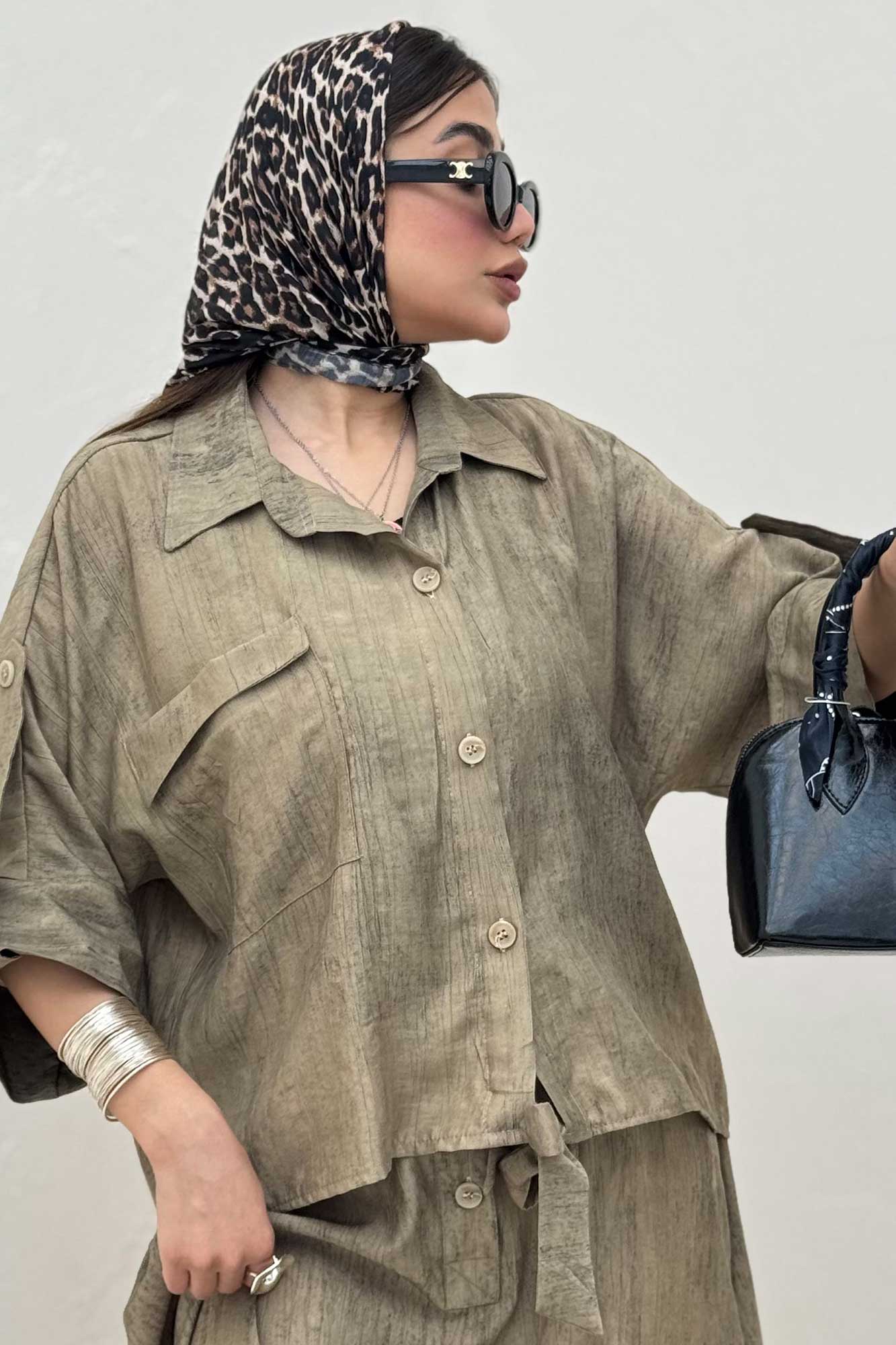 ست شومیز و دامن زارا پرینت هلما