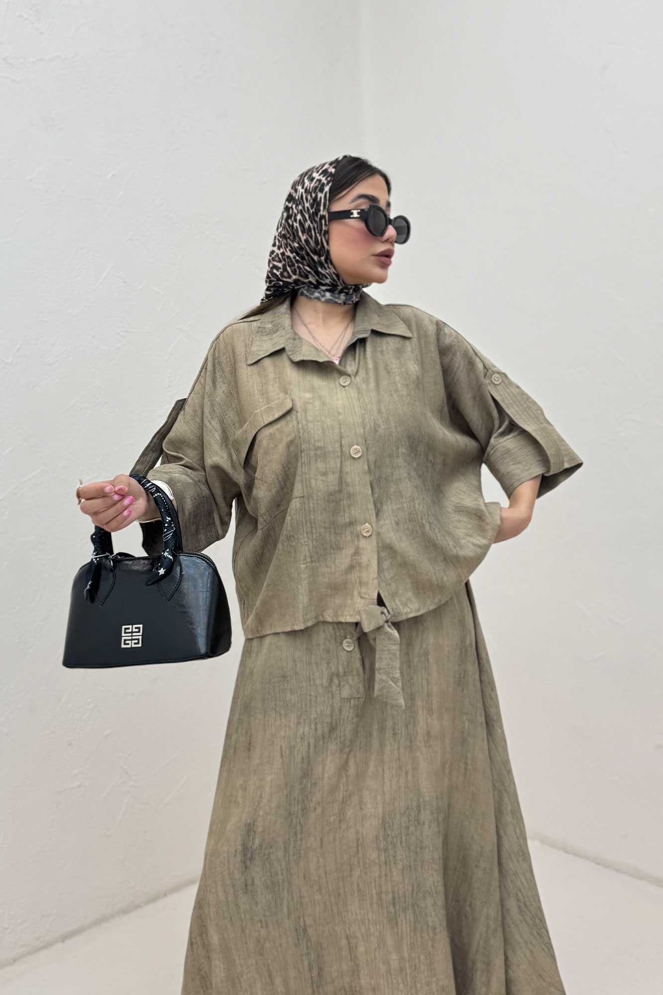 ست شومیز و دامن زارا پرینت هلما