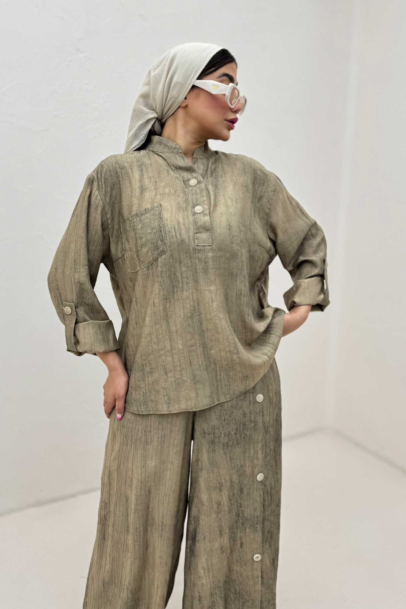 ست بلوز و شلوار زارا پرینت CALISA