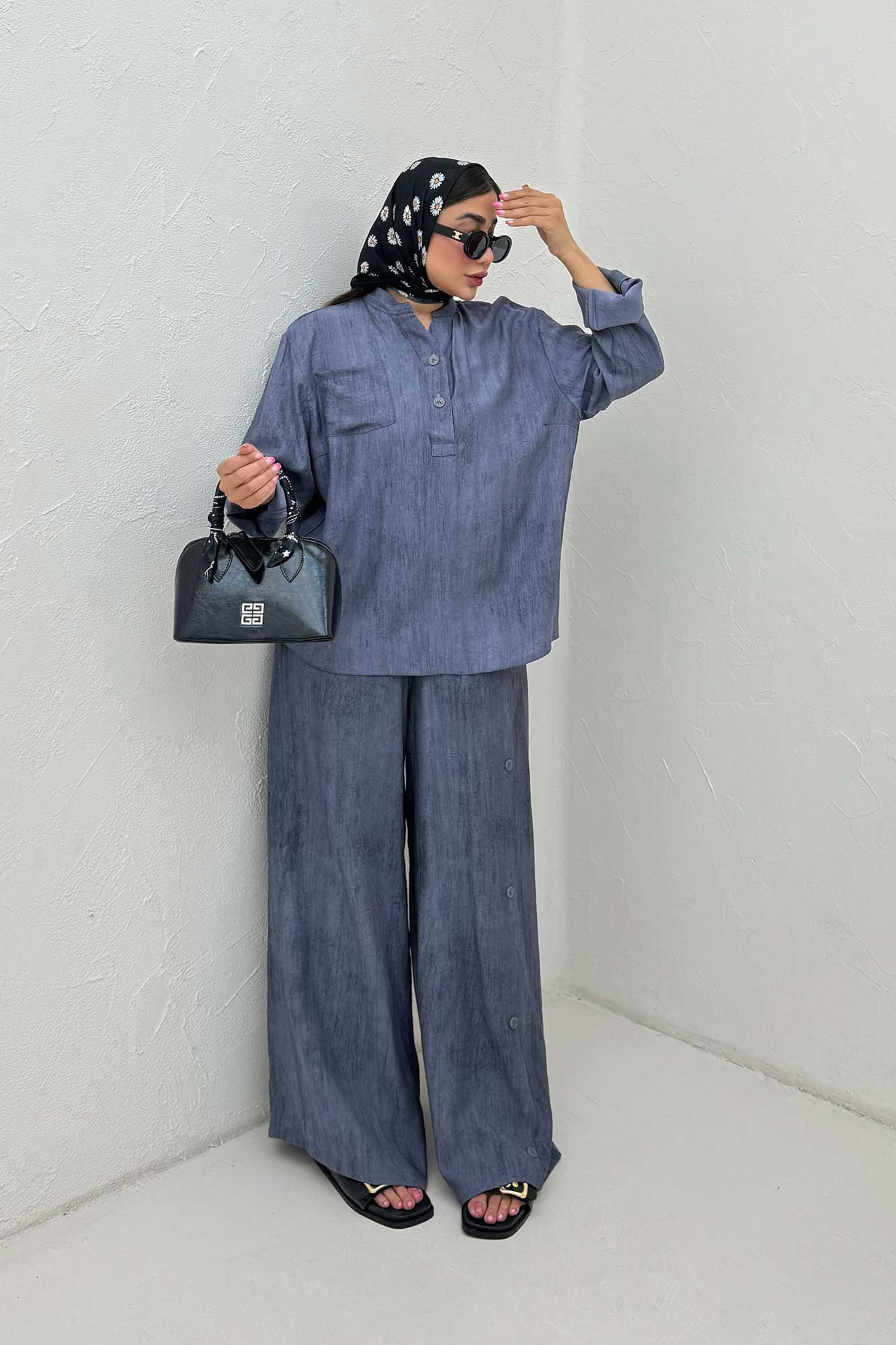 ست بلوز و شلوار زارا پرینت CALISA