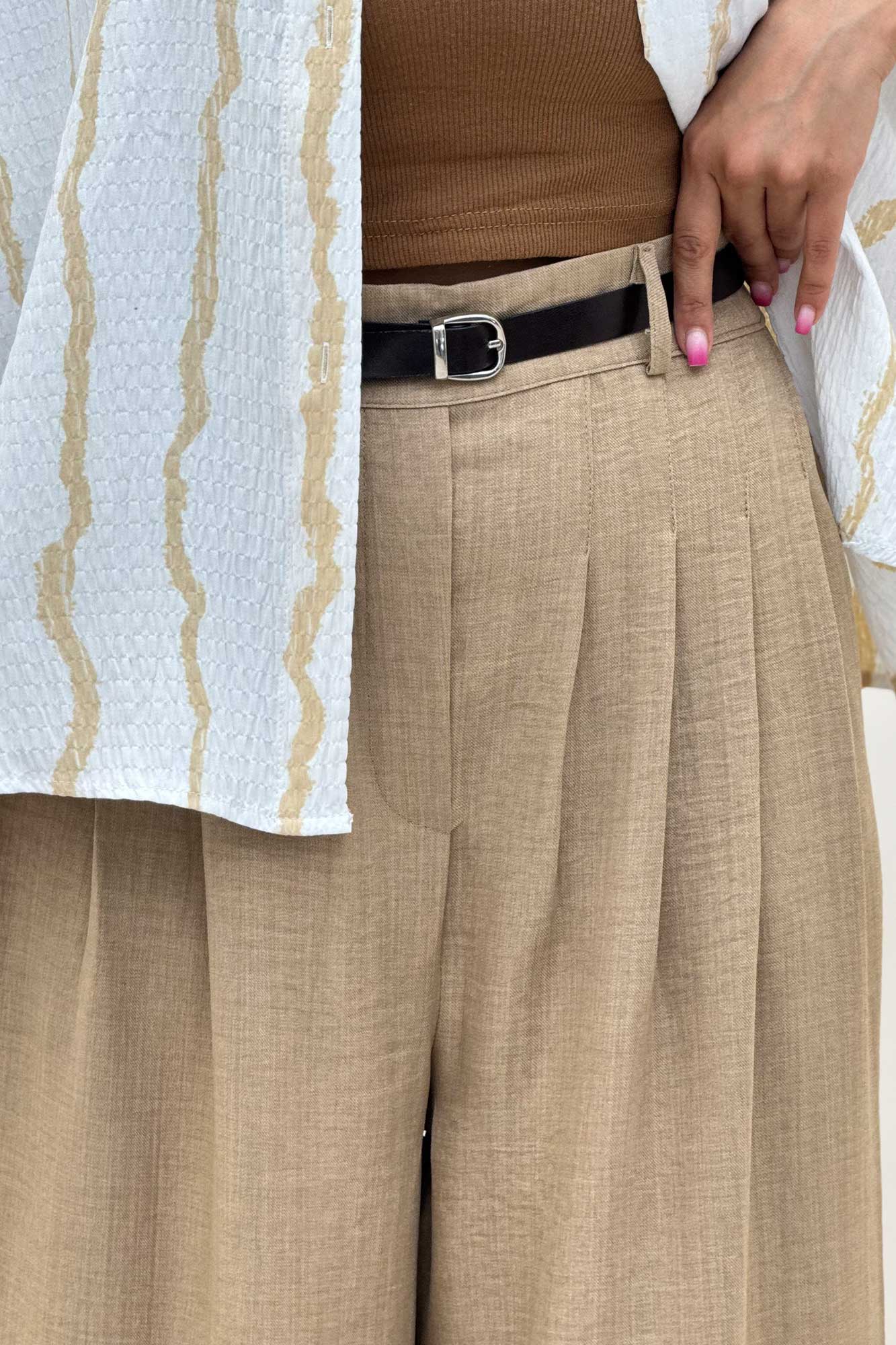 شلوار بگ شانتون دو پله