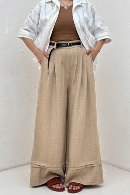 شلوار بگ شانتون دو پله