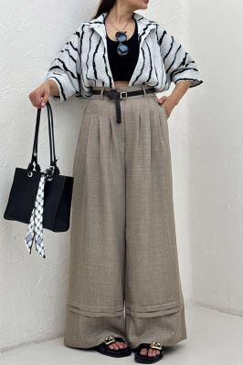 شلوار بگ شانتون دو پله