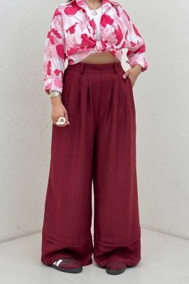 شلوار بگ شانتون دو پله