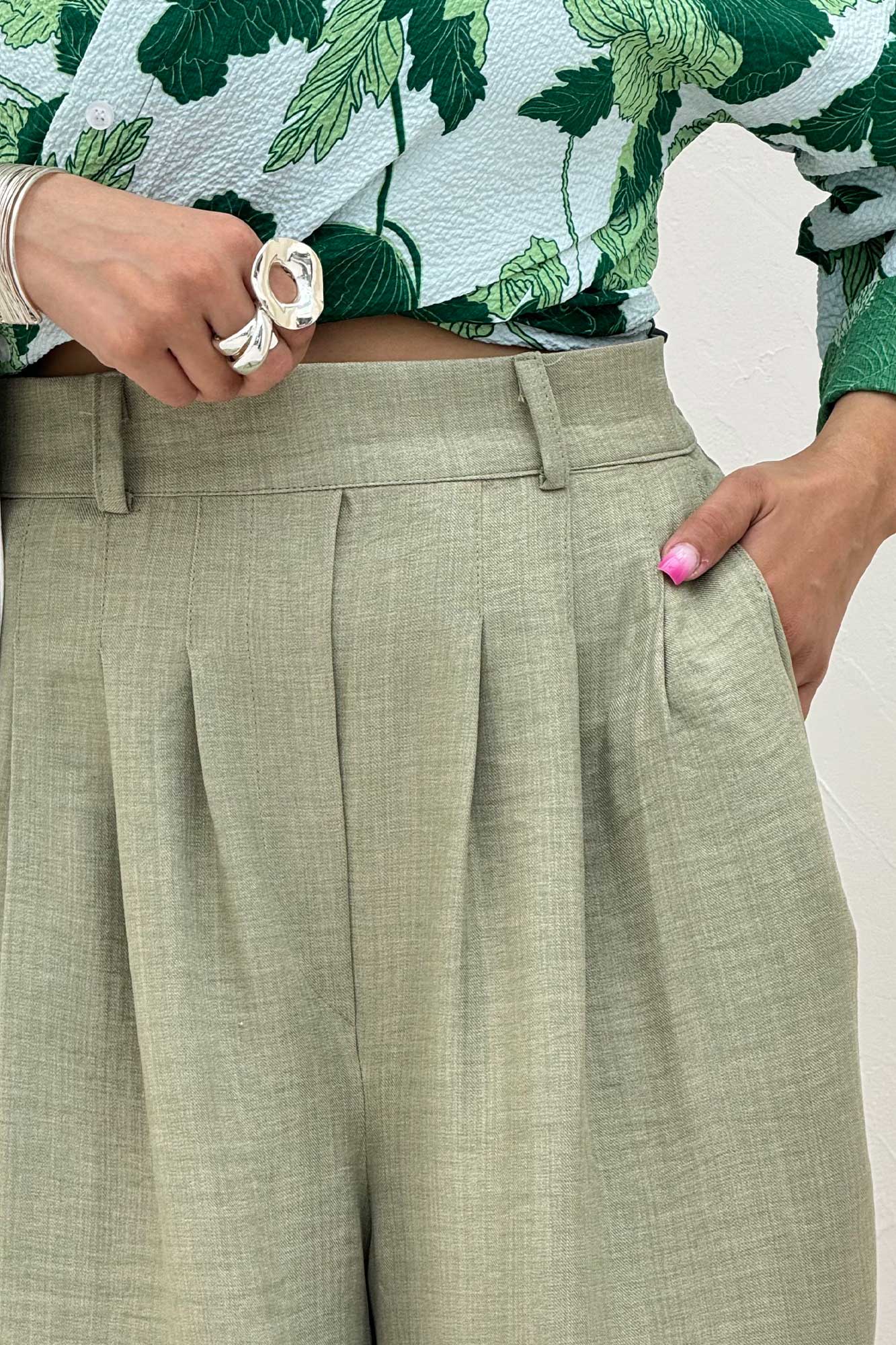 شلوار بگ شانتون دو پله