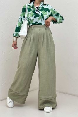 شلوار بگ شانتون دو پله